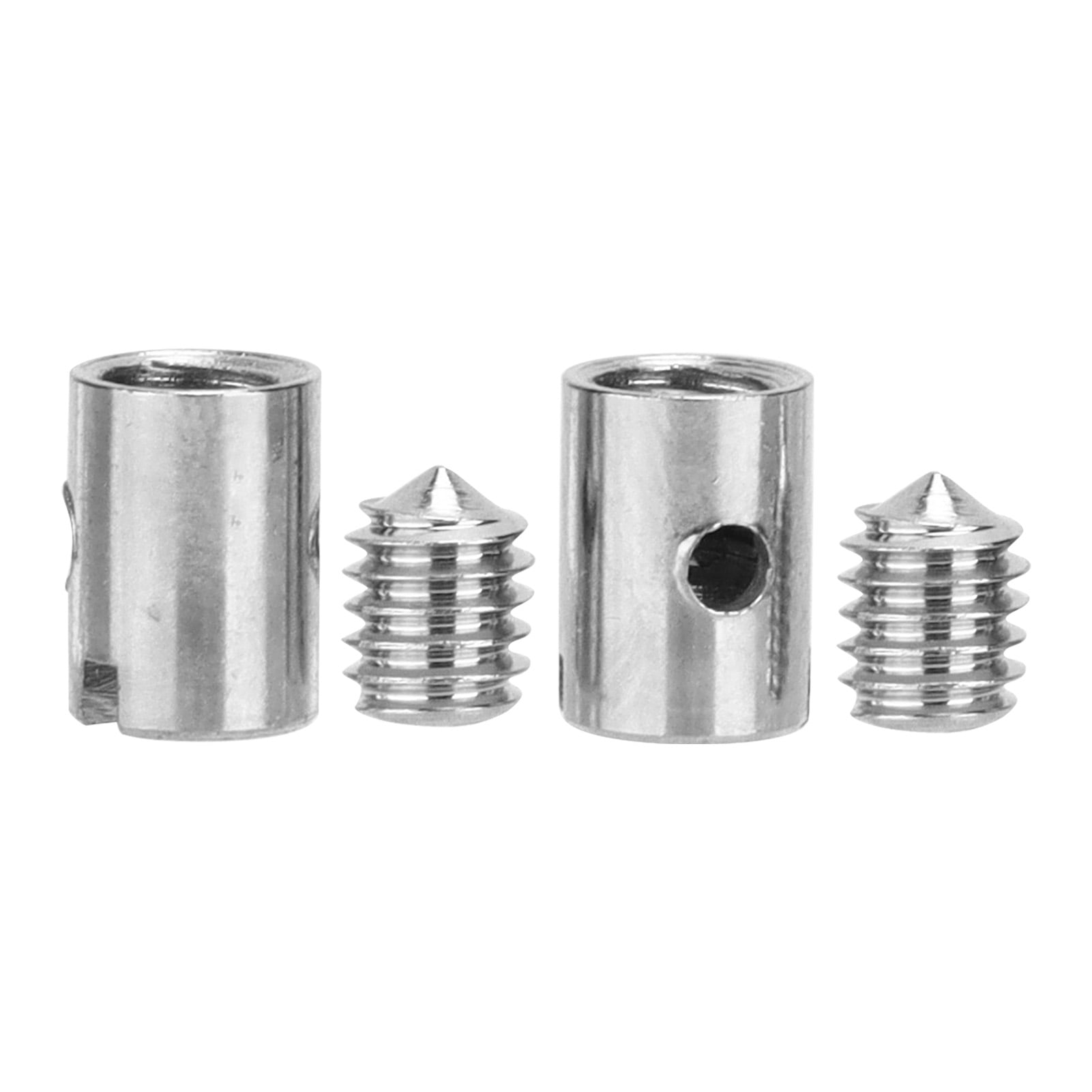 Throttle Cable Kit, Silver Metal Throttle Cable Clamps For Motorcycles