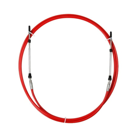 Throttle Cable, Remote Control, Replaces Marine Boats Motor Parts for Boat Motor Steering System, Red, Choose of Size 18 FT