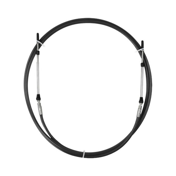 Throttle Control Boat Motor Cable, Throttle Cable, Remote Control Outboard - Black, 20 FT