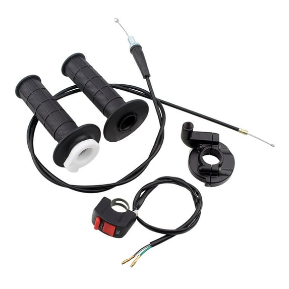 Throttle Handle Grips Cable Set for 50cc 150cc 250cc Mini Bike ATV