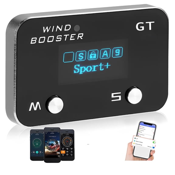 Throttle Response Controller Compatible for 2023 2024 Chevy Colorado 2023 2024 GMC Canyon (2023-Newer) 9 Drive Modes Wind Booster GT Throttle Controller Connected APP Throttle Accelerator