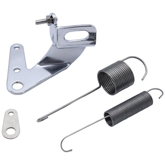 Throttle Return Spring Kit for Carburetor, 2 Steel Return Springs, Metal Bracket with Mounting Hardware, Fits Automotive Carburetors, OE 6055