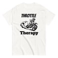 thumbnail image 1 of Throttle Therapy Motocross Graphic T-Shirt, Cartoon Dirt Bike Rider Tee, 1 of 4