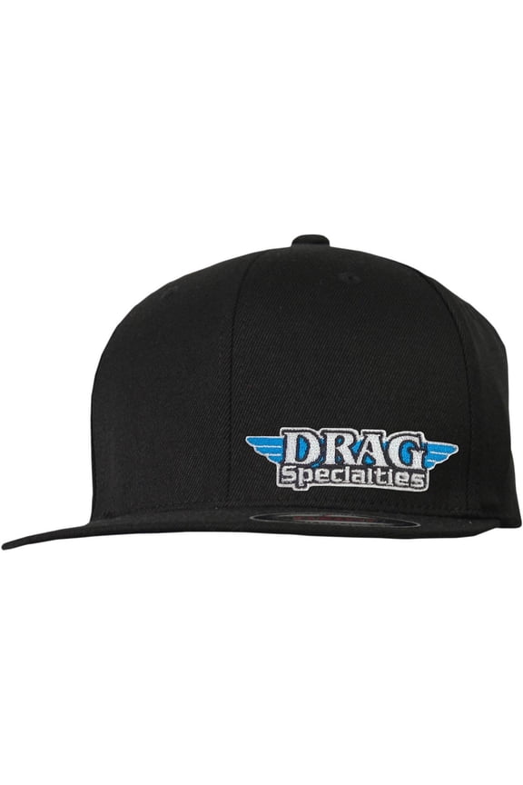 Drag Specialites Flat-Bill Cap (One Size Fits Most, Black)