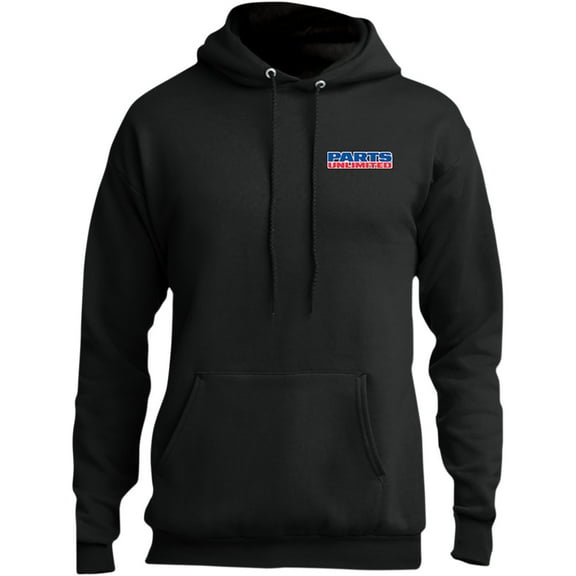Throttle Threads Parts Unlimited Mens Pullover Hoody Black MD