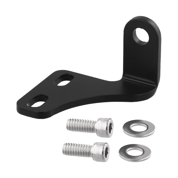 Throttle cable bracket crafted for Holley HiRam systems, fits 36in throttle cables, black anodized finish for Ensures secure throttle cable routing