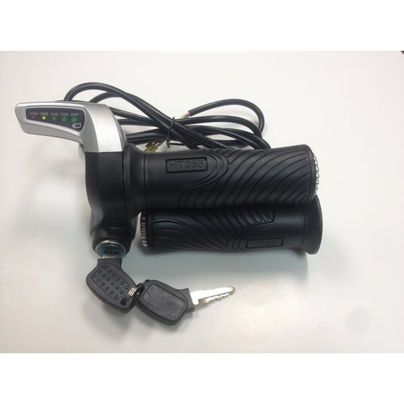 Throttle with Key Switch and 5 LED Battery Level Indicator (36V)
