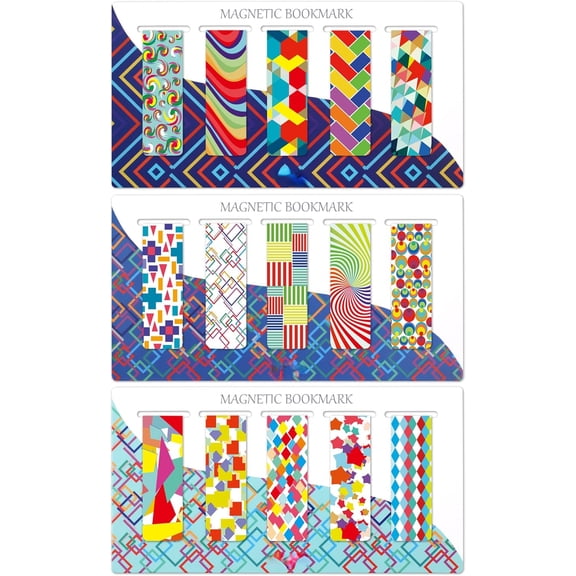 ThrottleT-15 Pieces Bookmarks, Magnetic Bookmarks for Women, Page Markers for Students