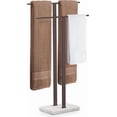 thumbnail image 1 of ThrottleT-Bronze Standing Towel Rack with Weighted Marble Base, 2-Tier Towel Rack Stand for Bathroom Floor, Bath Towel Holder Fits Bath Towel & Hand Towel,18/8 Stainless Steel, BTH217-BB, 1 of 18