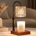 thumbnail image 1 of ThrottleT- Candle Warmer Lamp with Timer -Dimmable Adjustable Height Wax Melt Warmer for Jar Candles,Vintage Home Decor with Elegant Amber Glass,Birthday Gifts for Women, Mom, Friend, 1 of 16