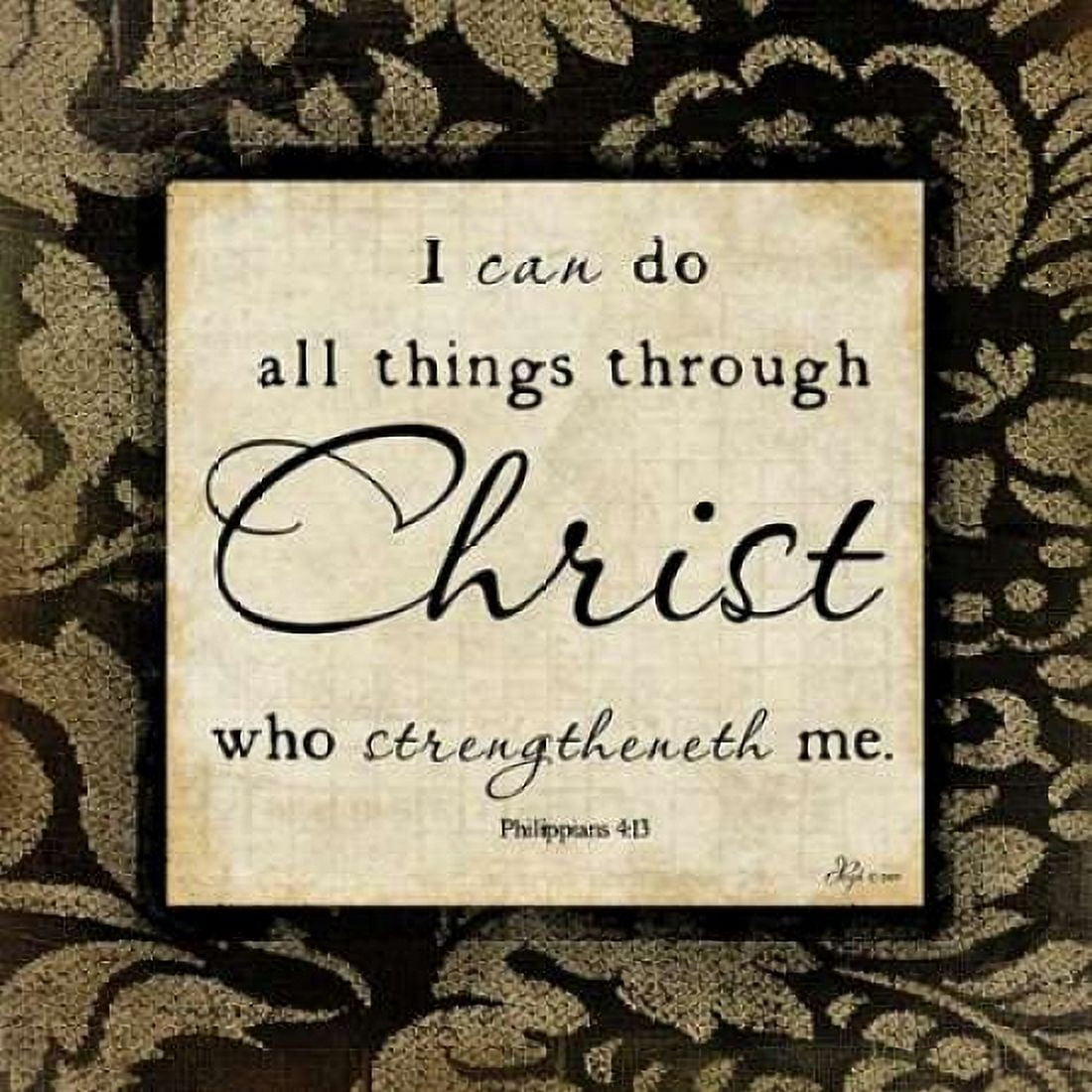 Through Christ Canvas Art - Jennifer Pugh (24 x 24)