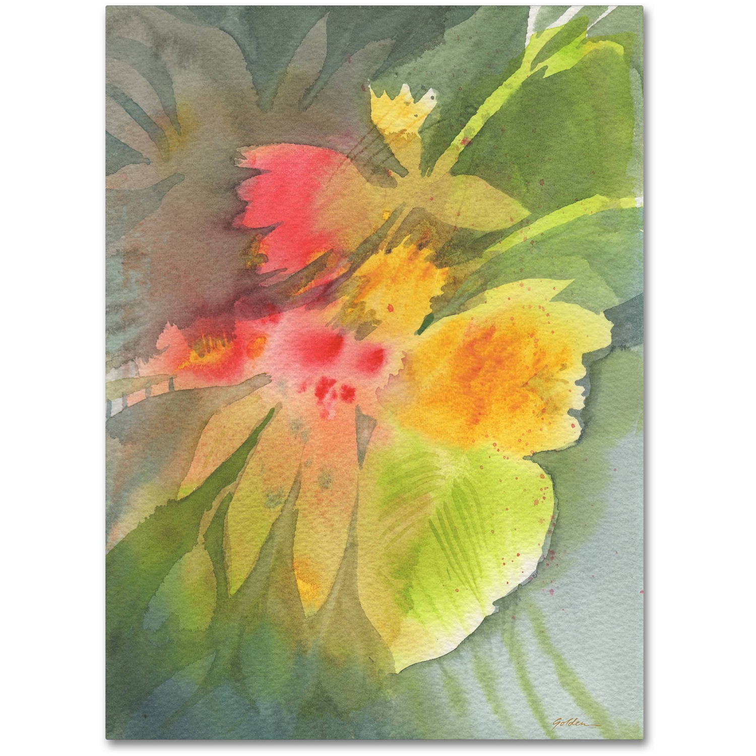 Through Darkness Brightly' Canvas Art by Sheila Golden