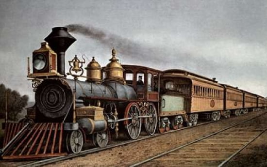 Through Express Canvas Art - Currier and Ives (12 x 18)