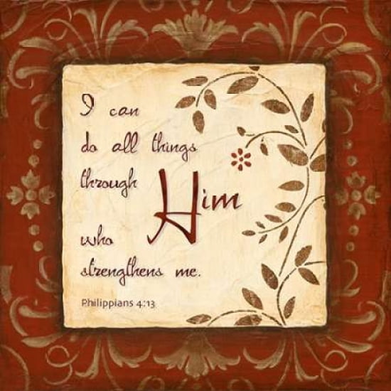 Through Him Canvas Art - Tava Studios (24 x 24)