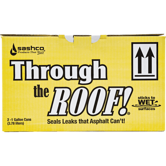Through The Roof! Clear VOC Cement & Patching Sealant - Pack of 2 Residential Use, Standard Application