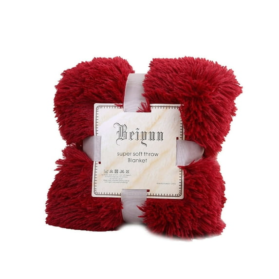 Throw Blanket 80脳120Cm Soft Shaggy Warm Bed/Sofa Bedspread Bedding Blanket Apeya