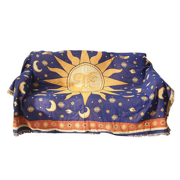 Throw Blanket Bohemian Multi-function Decorative Throws for Sofa Bed Armch Blanket Throw Covers Warm Thick Reversible