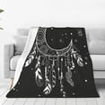 thumbnail image 1 of Throw Blanket Boho Moon Magic Dreamcatcher Couch Blankets Plush Flannel Cover Lightweight Soft for Living Room Bed Sofa Travel Office Camping 50 x 60 Inch, 1 of 6