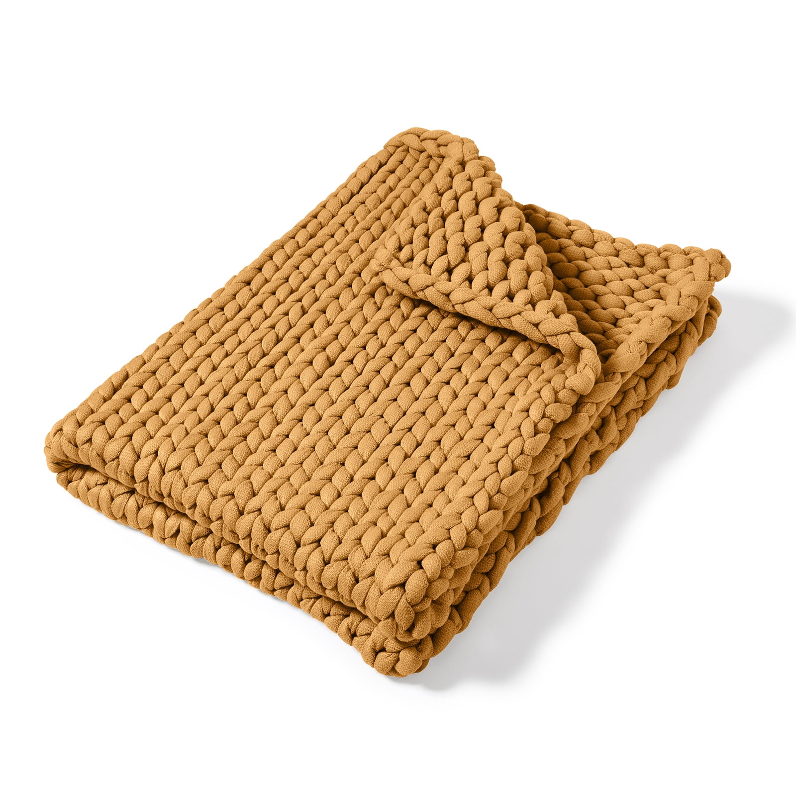 Camel Knitted Wool Baby Throw Blanket 50" x 40"