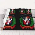 thumbnail image 1 of Throw Blanket Coat Of Arms Of The Dominican Republic Soft Cozy Fleece Flannel Blanket Home Decor for Couch Sofa Bed 80"x60", 1 of 7