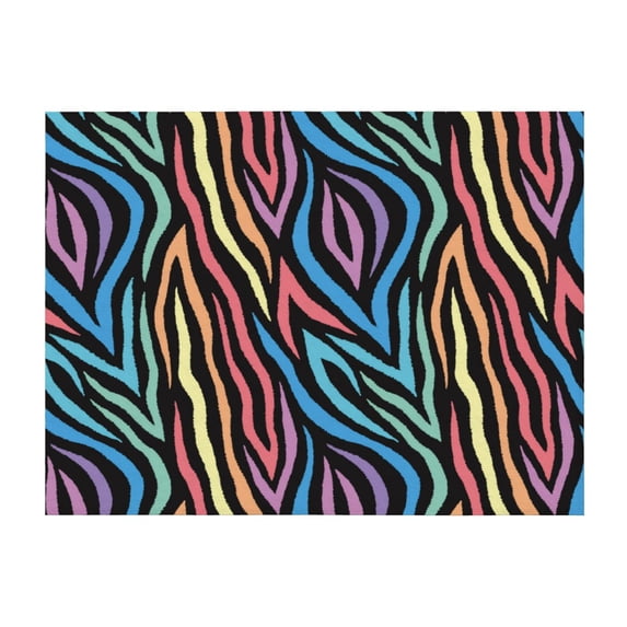 Throw Blanket for Couch, Abstract Colorful Lines Super Soft Fuzzy Comfy Warm Throw Blanket, Cuteness Lightweight Cozy Plush Flannel Blanket & Throws for Sofa and Bed All Season