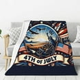 Throw Blanket for Couch Bed and Sofa, 4th Of July Celebration Super