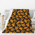 Throw Blanket for Couch Bed and Sofa, Fall Leaf Super Cozy Soft Plush