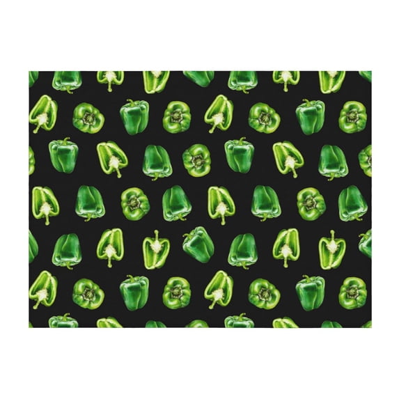 Throw Blanket for Couch, Bell Pepper green Super Soft Fuzzy Comfy Warm Throw Blanket, Cuteness Lightweight Cozy Plush Flannel Blanket & Throws for Sofa and Bed All Season