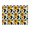 thumbnail image 1 of Throw Blanket for Couch - Cute Cow Print Sunflower B Super Soft Lightweight Cozy Warm Throw Blanket, Fuzzy Comfy Plush Flannel Blanket & Throws for Sofa and Bed All Season, 1 of 5