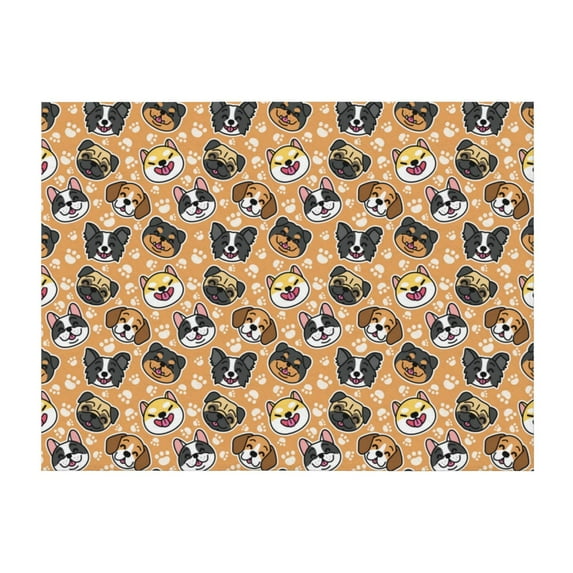 Throw Blanket for Couch, Cute Dogs Head Super Soft Fuzzy Comfy Warm Throw Blanket, Cuteness Lightweight Cozy Plush Flannel Blanket & Throws for Sofa and Bed All Season