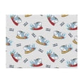 thumbnail image 1 of Throw Blanket for Couch, Cute Surfing Shark Super Soft Fuzzy Comfy Warm Throw Blanket, Cuteness Lightweight Cozy Plush Flannel Blanket & Throws for Sofa and Bed All Season, 1 of 5