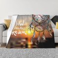 thumbnail image 1 of Throw Blanket for Couch Follow Your Dream Dreamcatcher Super Soft Fuzzy Comfy Warm Throw Blanket, Lightweight Plush Flannel Long - Lasting Blanket Throws for Sofa, Bed, 1 of 8