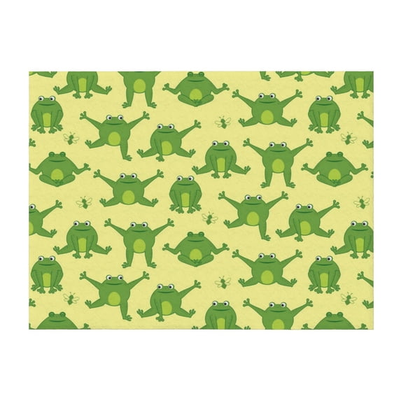 Throw Blanket for Couch, Funny Frogs Super Soft Fuzzy Comfy Warm Throw Blanket, Cuteness Lightweight Cozy Plush Flannel Blanket & Throws for Sofa and Bed All Season