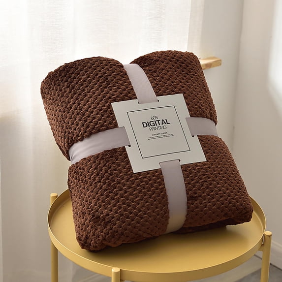 Throw Blanket for Couch, Lightweight Plush Warm Blankets for Bed, Fuzzy Cozy Flannel Blanket Throw for Sofa, Soft Warm Light Weight for Travelling In Spring Summer,39.37 X 59.06 Inch
