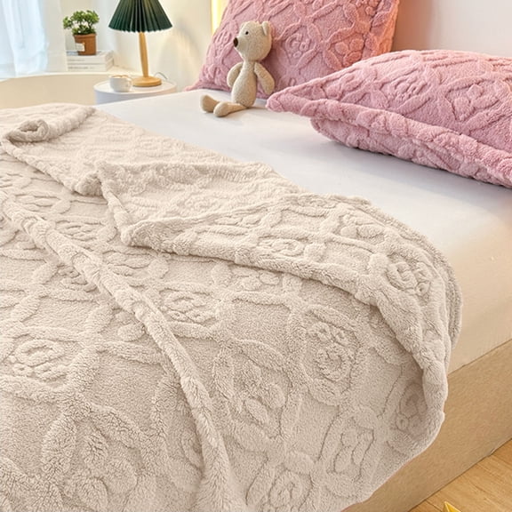 Throw Blanket for Couch, Lightweight Plush Warm Blankets for Bed, Fuzzy Cozy Flannel Blanket Throw for Sofa, Soft Warm Light Weight for Travelling In Spring Summer,39.37 X 59.06 Inch