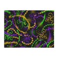 thumbnail image 1 of Throw Blanket for Couch - Neon Mardi Gras Super Soft Fuzzy Comfy Warm Throw Blanket, Cozy Lightweight Funny Plush Flannel Blanket Throws for Sofa and Bed All Season, 1 of 5