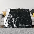 thumbnail image 1 of Throw Blanket for Couch - New York City1 Soft Comfy Lightweight Cozy Warm Throw Blanket, Fuzzy Plush Flannel Blanket & Throws for Sofa and Bed All Season, 1 of 8