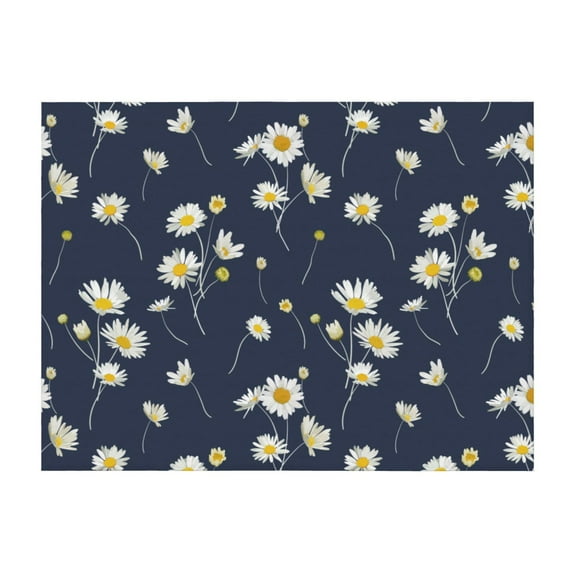 Throw Blanket for Couch, Pistil Daisies Flowers Super Soft Fuzzy Comfy Warm Throw Blanket, Cuteness Lightweight Cozy Plush Flannel Blanket & Throws for Sofa and Bed All Season