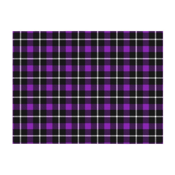 Throw Blanket for Couch, Purple tartan Buffalo Plaid Super Soft Fuzzy Comfy Warm Throw Blanket, Cuteness Lightweight Cozy Plush Flannel Blanket & Throws for Sofa and Bed All Season