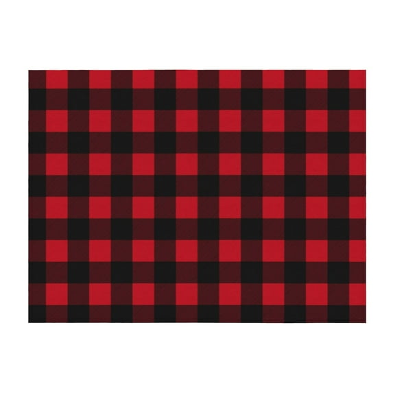 Throw Blanket for Couch, Red Black Twill Stripe Plaid Super Soft Fuzzy Comfy Warm Throw Blanket, Cuteness Lightweight Cozy Plush Flannel Blanket & Throws for Sofa and Bed All Season