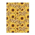 thumbnail image 1 of Throw Blanket for Couch Sofa and Bed, Abstract Leopard Print Sunflower Super Soft Plush Throw Blanket, Fuzzy Cuteness Comfy Warm Washable Flannel Blanket & Throws for All Season 60"x50", 1 of 5