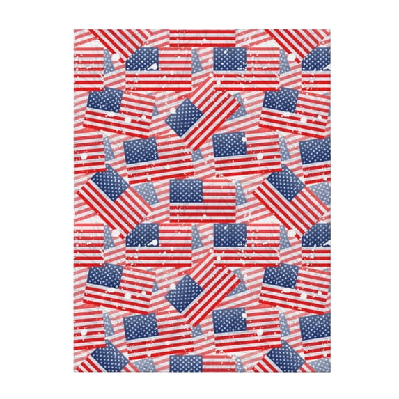 Throw Blanket for Couch Sofa and Bed, America Flags Super Soft Plush Throw Blanket, Fuzzy Cuteness Comfy Warm Washable Flannel Blanket & Throws for All Season 50"x40"