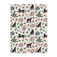 thumbnail image 1 of Throw Blanket for Couch Sofa and Bed, Black Panther Snake Palm Leaf Super Soft Plush Throw Blanket, Fuzzy Cuteness Comfy Warm Washable Flannel Blanket & Throws for All Season 50"x40", 1 of 5