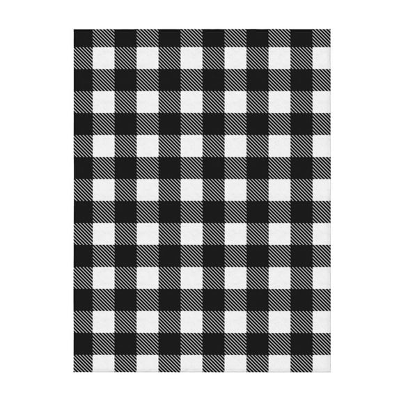 Throw Blanket for Couch Sofa and Bed, Black White Twill Stripe Plaid Super Soft Plush Throw Blanket, Fuzzy Cuteness Comfy Warm Washable Flannel Blanket & Throws for All Season 40"x30"