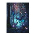 thumbnail image 1 of Throw Blanket for Couch Sofa and Bed, Blue Butterfly Forest Fantasy Super Soft Cozy Plush Throw Blanket, Fuzzy Lightweight Warm Comfy Cute Flannel Blanket & Throws for All Season 60"x50", 1 of 5