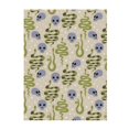 thumbnail image 1 of Throw Blanket for Couch Sofa and Bed, Cartoon Green Cute Snake Skull Super Soft Plush Throw Blanket, Fuzzy Cuteness Comfy Warm Washable Flannel Blanket & Throws for All Season 60"x50", 1 of 5