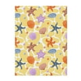 thumbnail image 1 of Throw Blanket for Couch Sofa and Bed, Cartoon Shell Starfish Super Soft Plush Throw Blanket, Fuzzy Cuteness Comfy Warm Washable Flannel Blanket & Throws for All Season 50"x40", 1 of 5