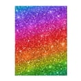 thumbnail image 1 of Throw Blanket for Couch Sofa and Bed, Colorful Glitter Super Soft Plush Throw Blanket, Fuzzy Cuteness Comfy Warm Washable Flannel Blanket & Throws for All Season 60"x50", 1 of 5
