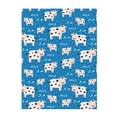 thumbnail image 1 of Throw Blanket for Couch Sofa and Bed, Cows Milk Super Soft Plush Throw Blanket, Fuzzy Cuteness Comfy Warm Washable Flannel Blanket & Throws for All Season, 1 of 5