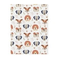 thumbnail image 1 of Throw Blanket for Couch Sofa and Bed, Cute Dog Puppy leaf Super Soft Plush Throw Blanket, Fuzzy Cuteness Comfy Warm Washable Flannel Blanket & Throws for All Season 60"x50", 1 of 5